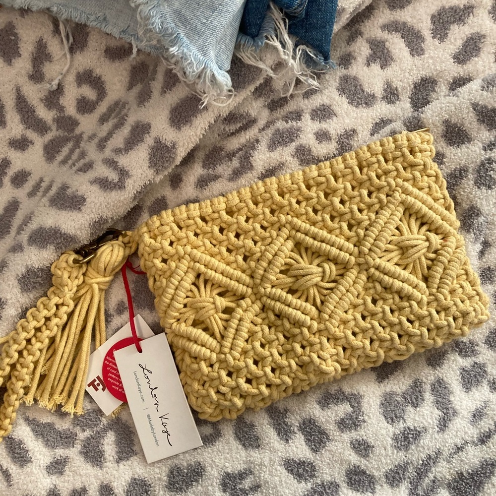 Yellow summer clutch